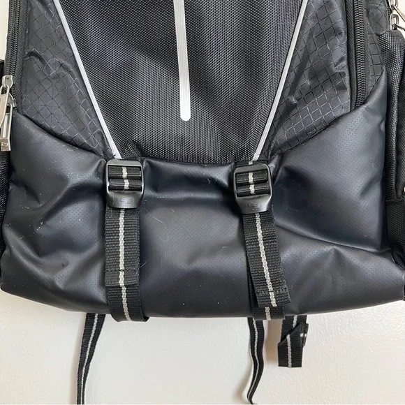 Rival 17.3 Inch Laptop Backpack with Hardshell Side Pockets, Black - Picture 15 of 17